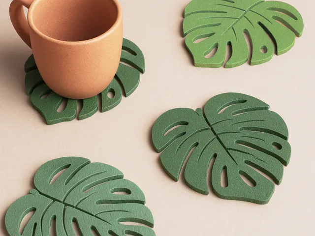 Monstera Leaf Coaster