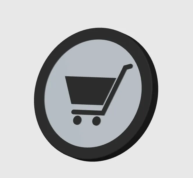 Moneta per carrello della spesa - Coin for shopping cart by