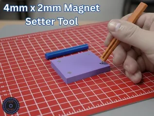 4mm x 2mm Magnet Setter Tool & Storage