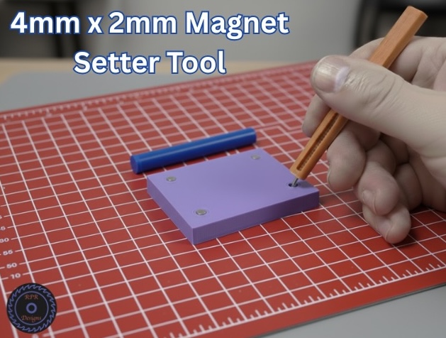 4mm x 2mm Magnet Setter Tool & Storage