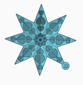 Heart Snowflake Ornament