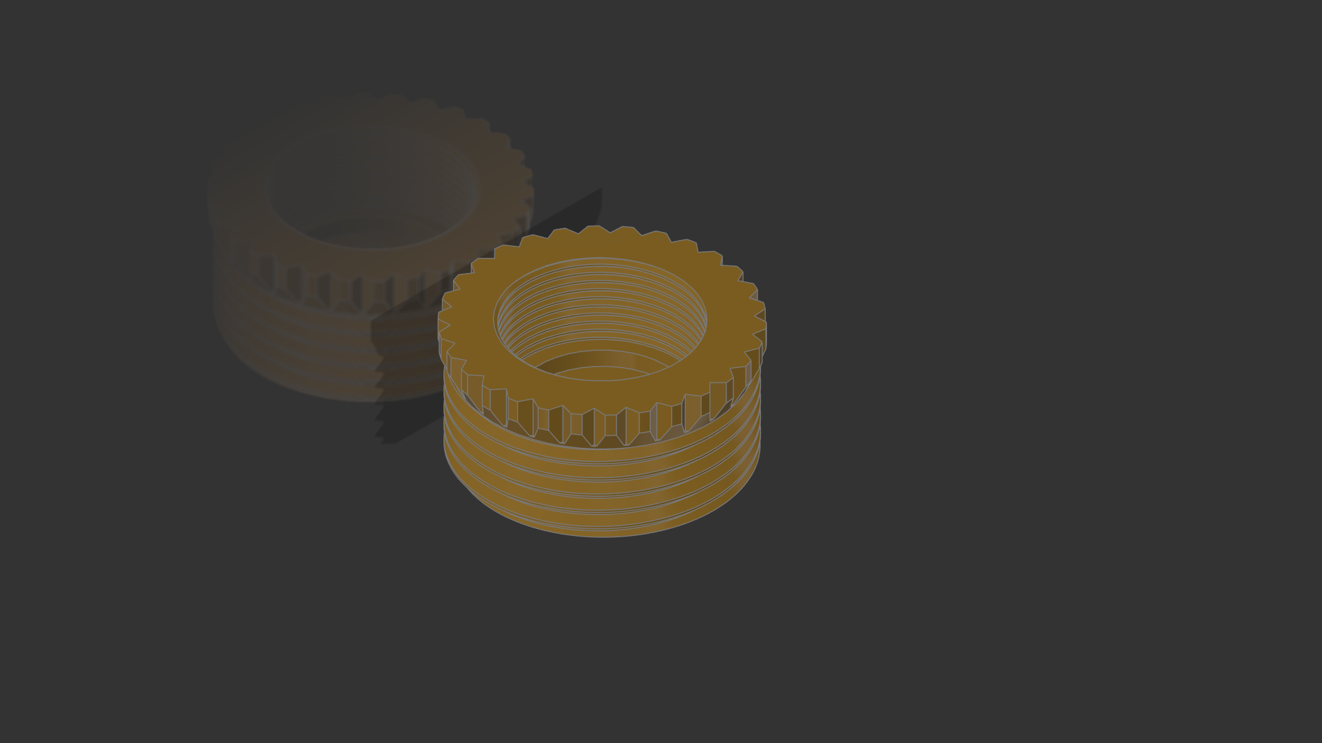 M22x1 to M32x2 Sink Adapter