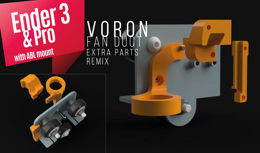 VORON Fan Duct - Ender 3 / PRO extra parts