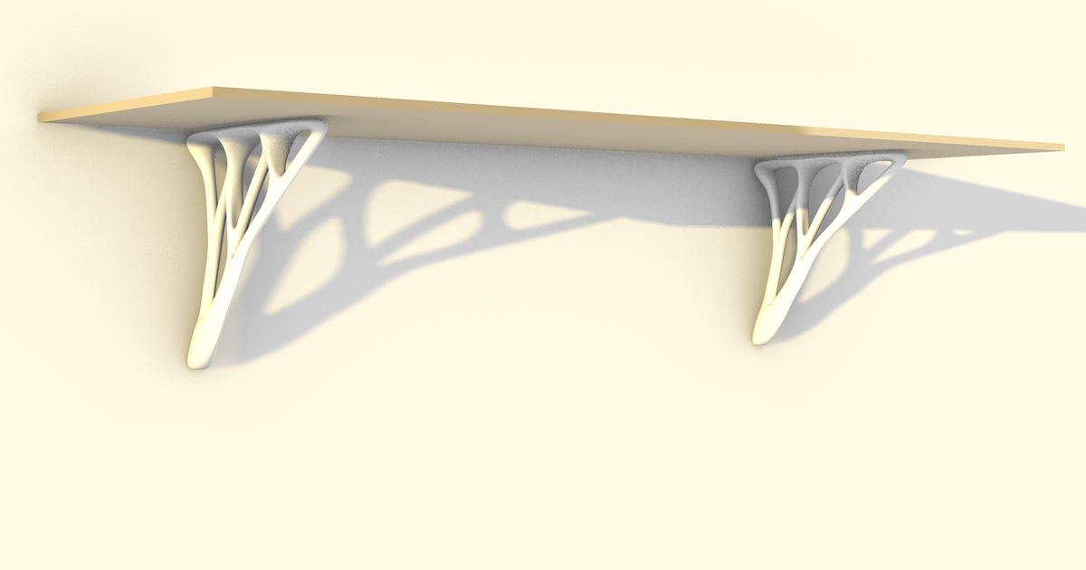 Organic Shelf Brackets par Sp00ky | Téléchargez gratuitement un modèle ...