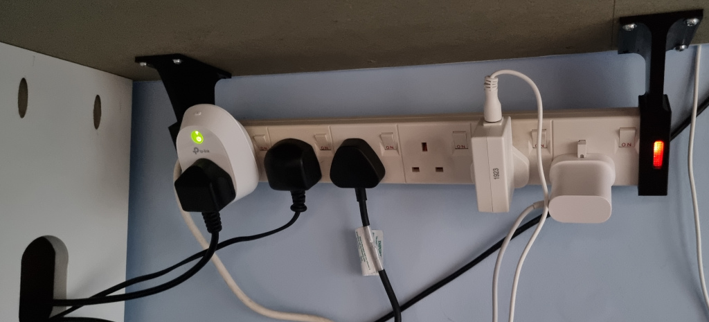 Under Desk Master Plug Socket Brackets