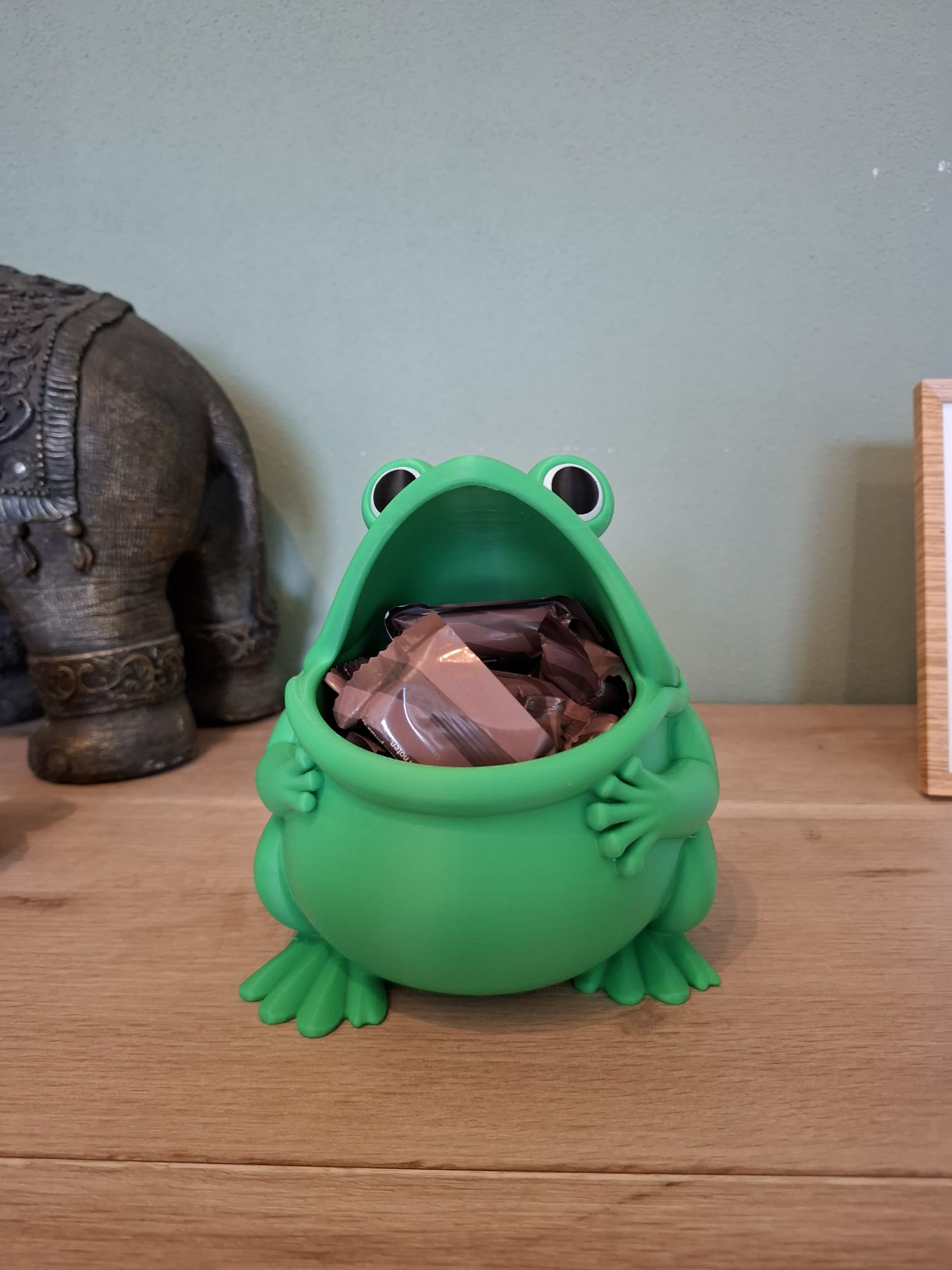Chompy the Frog - Frog Storage Bowl & Candy Holder — miniatura 3