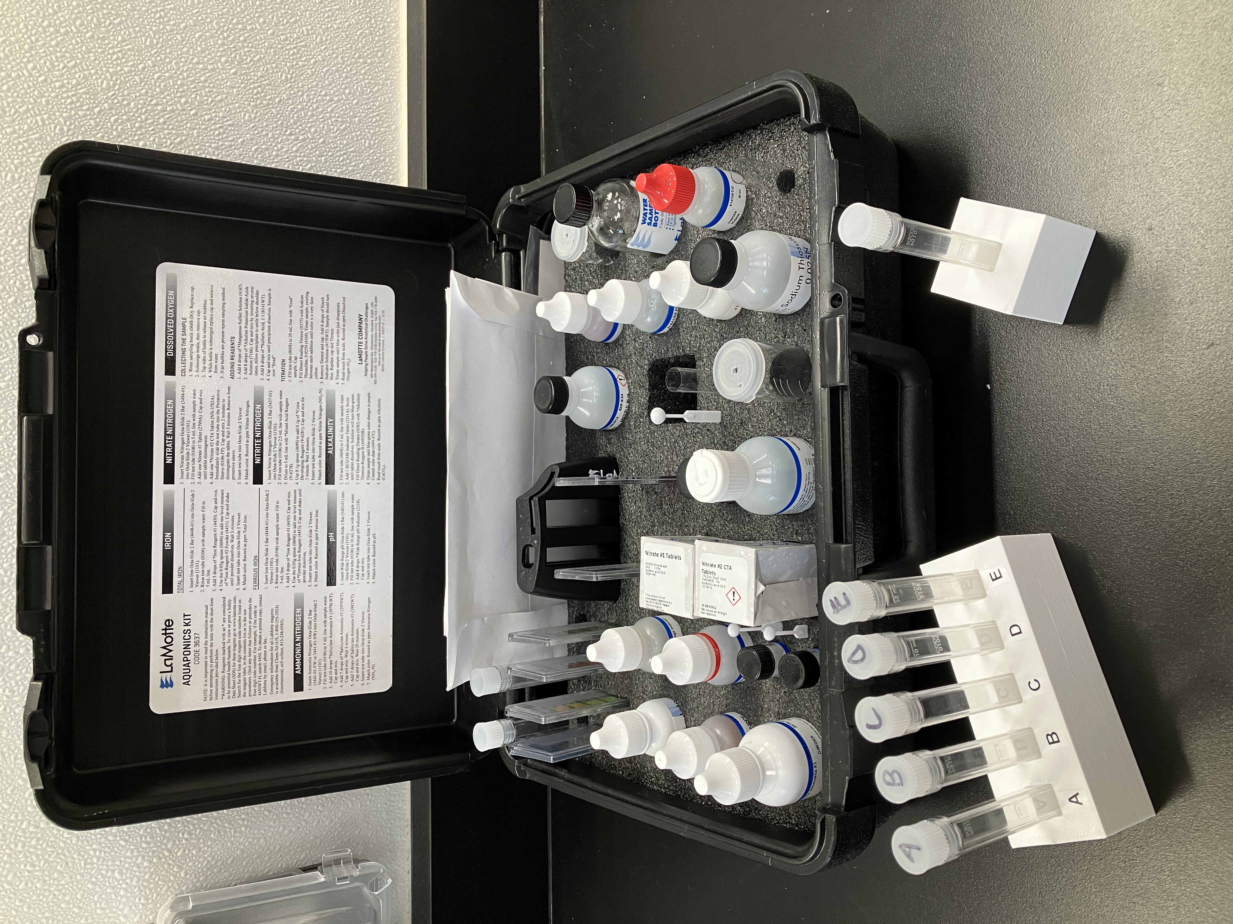 LaMotte Aquaponics Test Kit Holder, LaMotte 0106, 10ml test tube