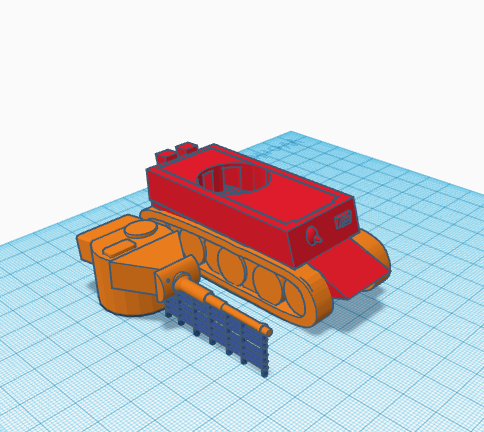 Tiger one (crude-not much detail-made in tinkercad)