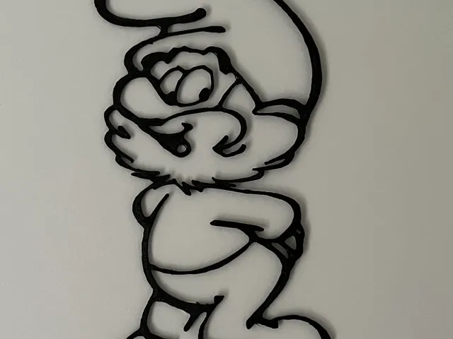 Papa Smurf Wall Art