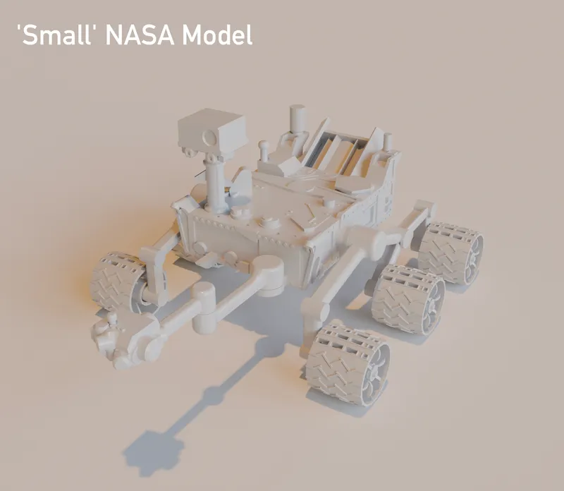 Mars Rover: Curiosity (articulated) by eBender | Download free STL ...
