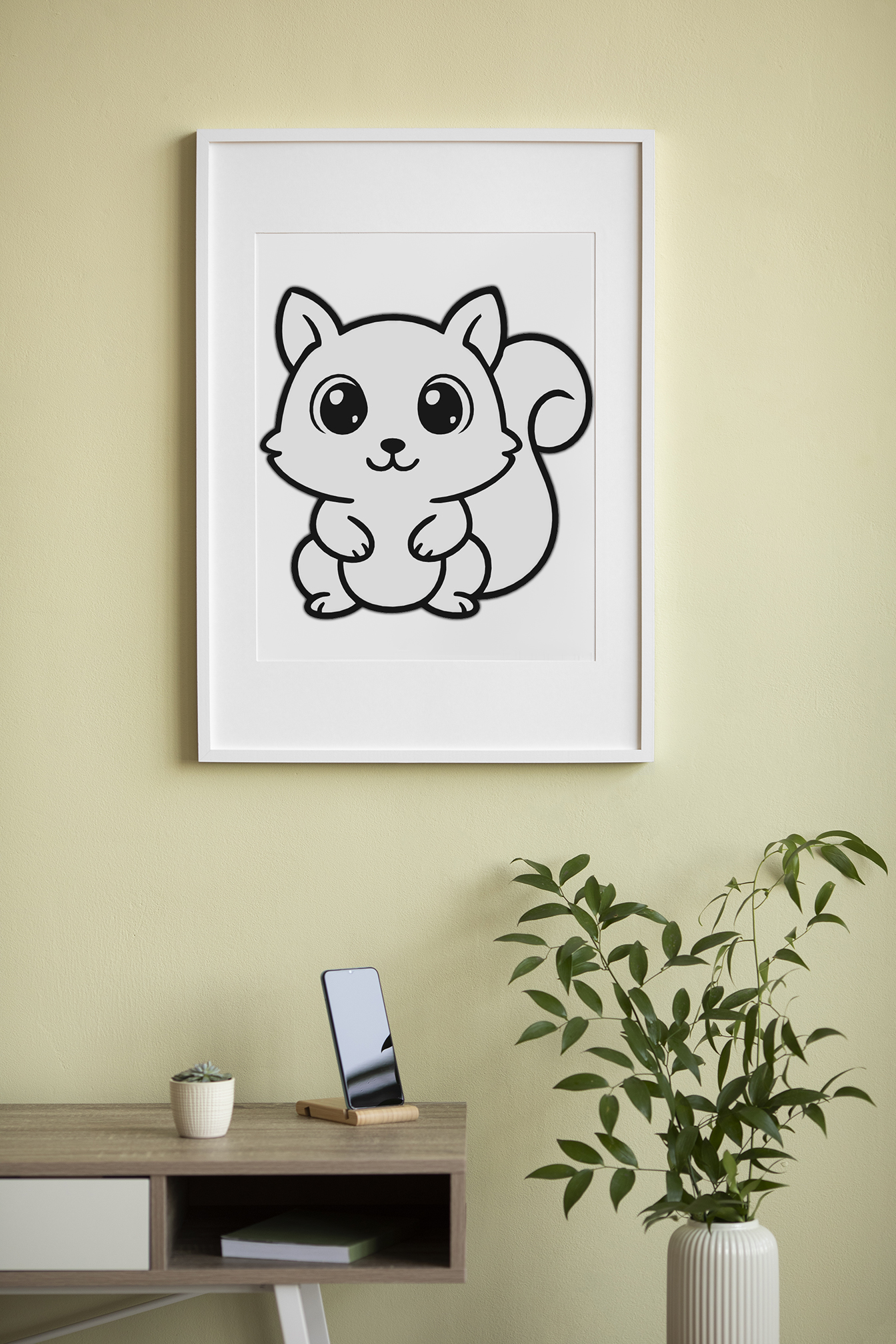 Cute Squirrel Wall Art