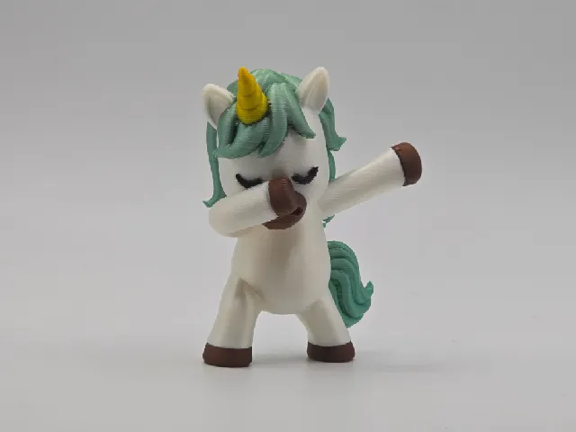 Cute Unicorn Dabbing Figurine