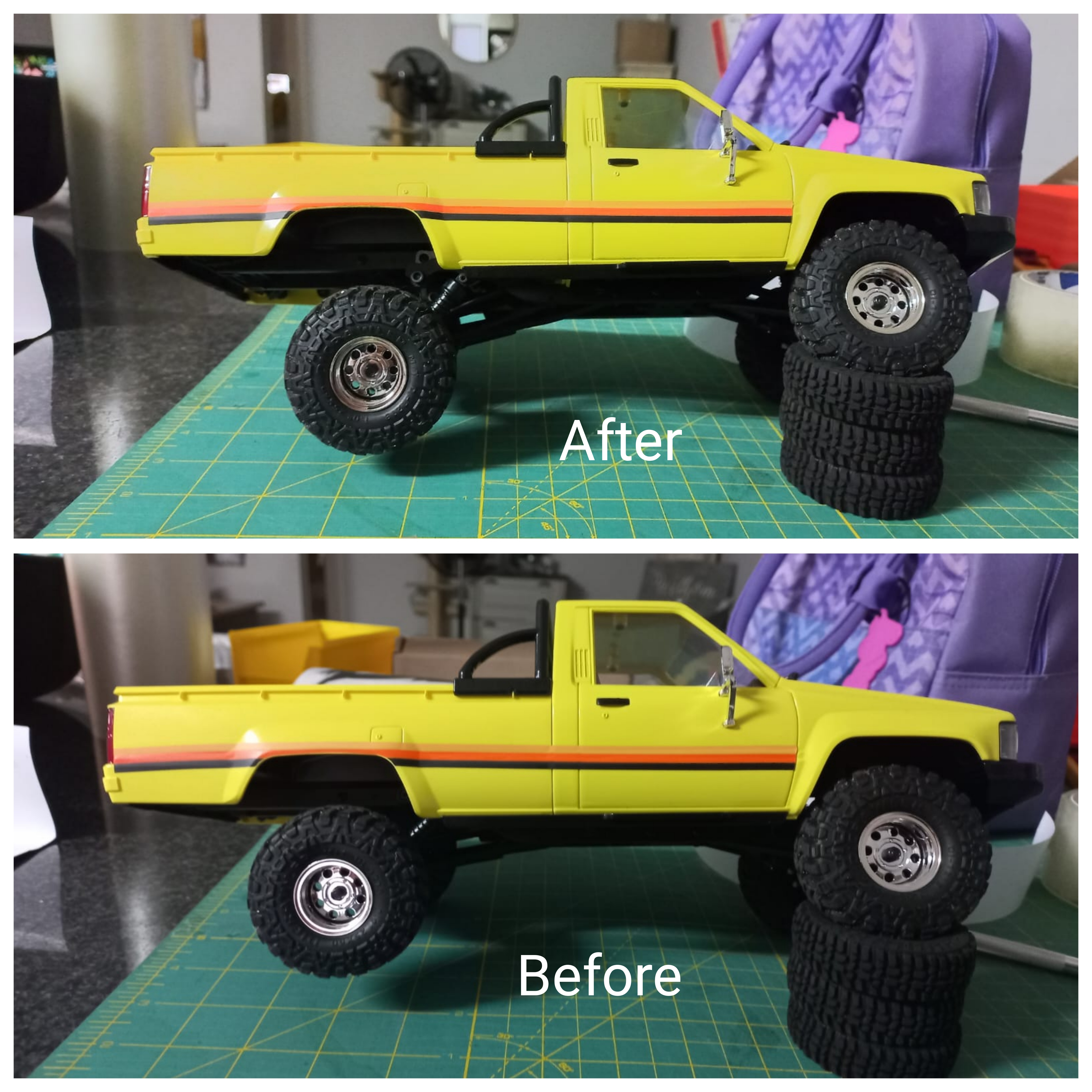 FMS Hilux 1/18 lift kit + super flex