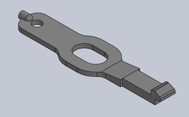 Hobby caravan cupboard latch by Pajaa, preview from Printables