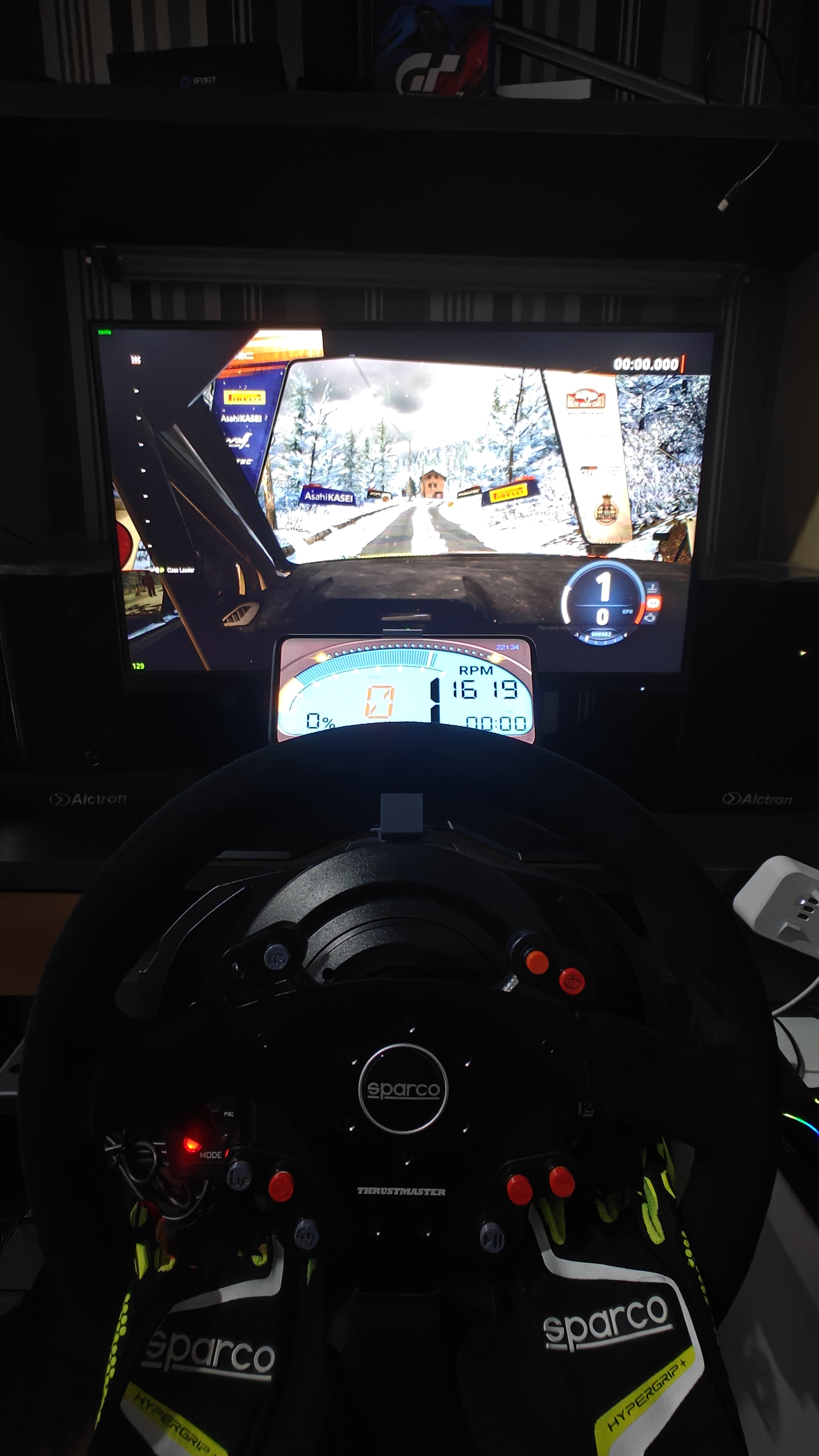 Thrustmaster T300 (RS) X Sparco R383 Wheel Phone Holder Mount