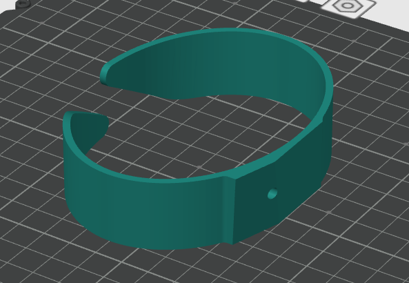 Miniatura 2 do modelo 3D Curtain clip/ring