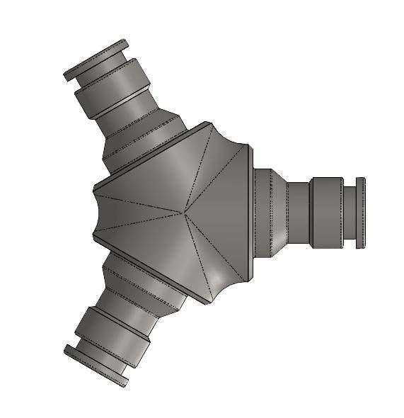 triple garden hose connection - raccord triple tuyau d'arrosage type gardena