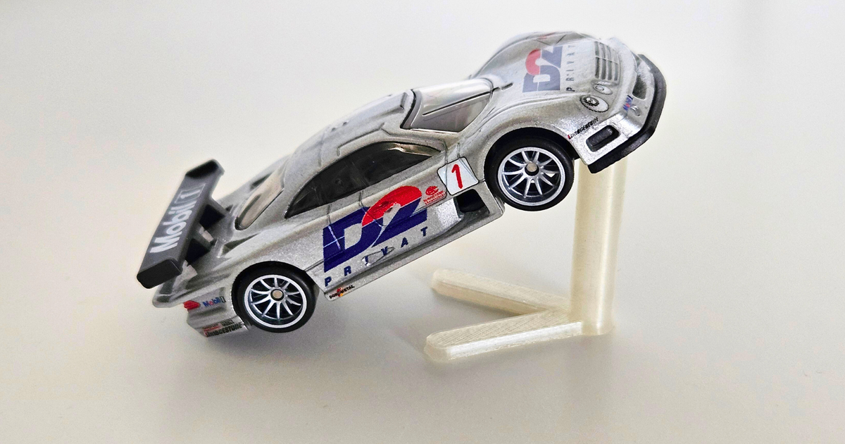 Hot Wheels Stand for Mercedes Benz CLK GTR by Shadow 300 iq Download free STL model Printables