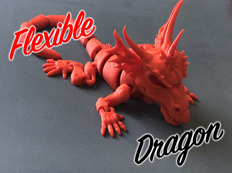 Flexible Baby Dragon with a big head