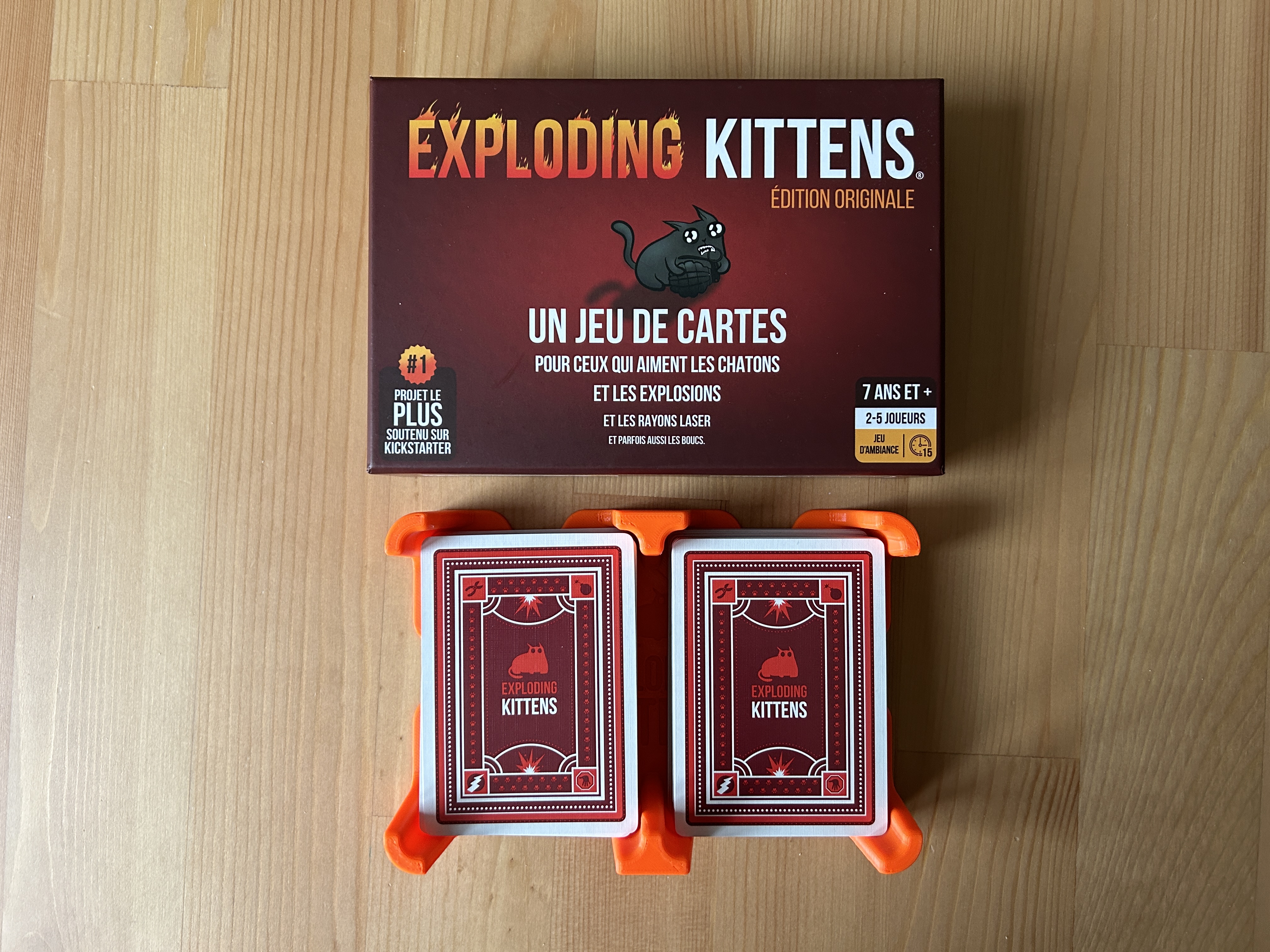 Miniatura 2 do modelo 3D Card Tray / Insert for Exploding Kittens