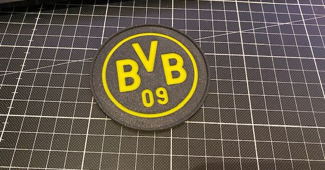 BVB Coaster (BVB Untersetzer) by 3D-Gang-Star | Download free STL model ...