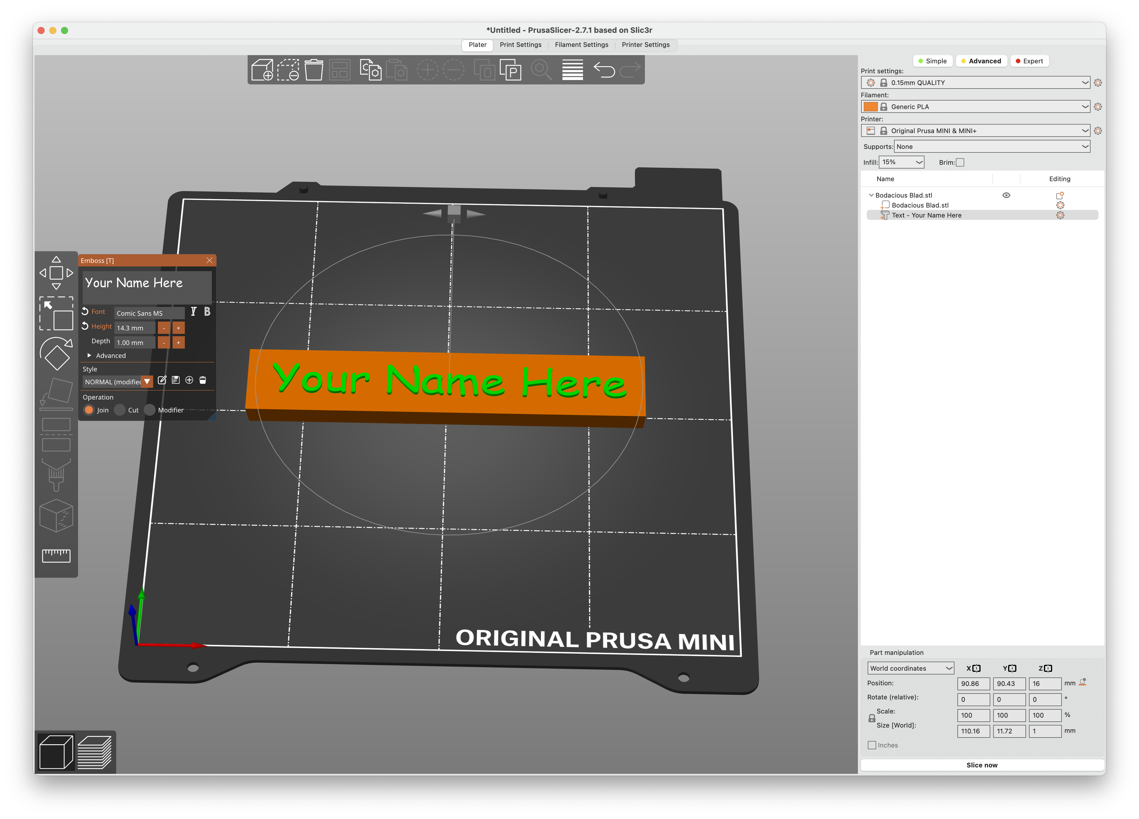 Blank Desktop Nameplate by alistairjcbrown | Download free STL model ...