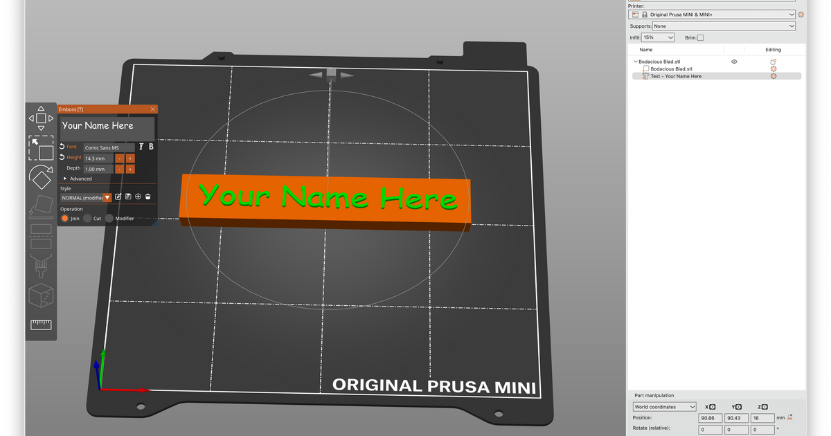 Blank Desktop Nameplate by alistairjcbrown | Download free STL model ...