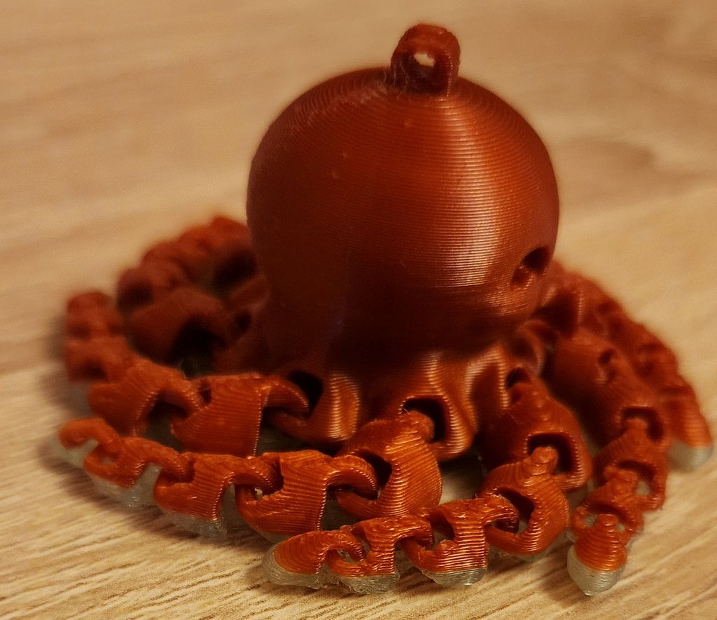 Miniatura 2 do modelo 3D Octopus keychain