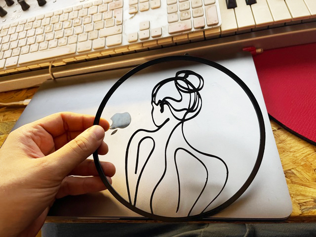 Girl decorative picture