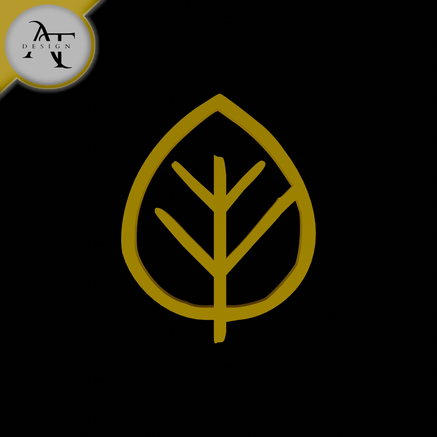 Simple Leaf Symbol - 2D Art