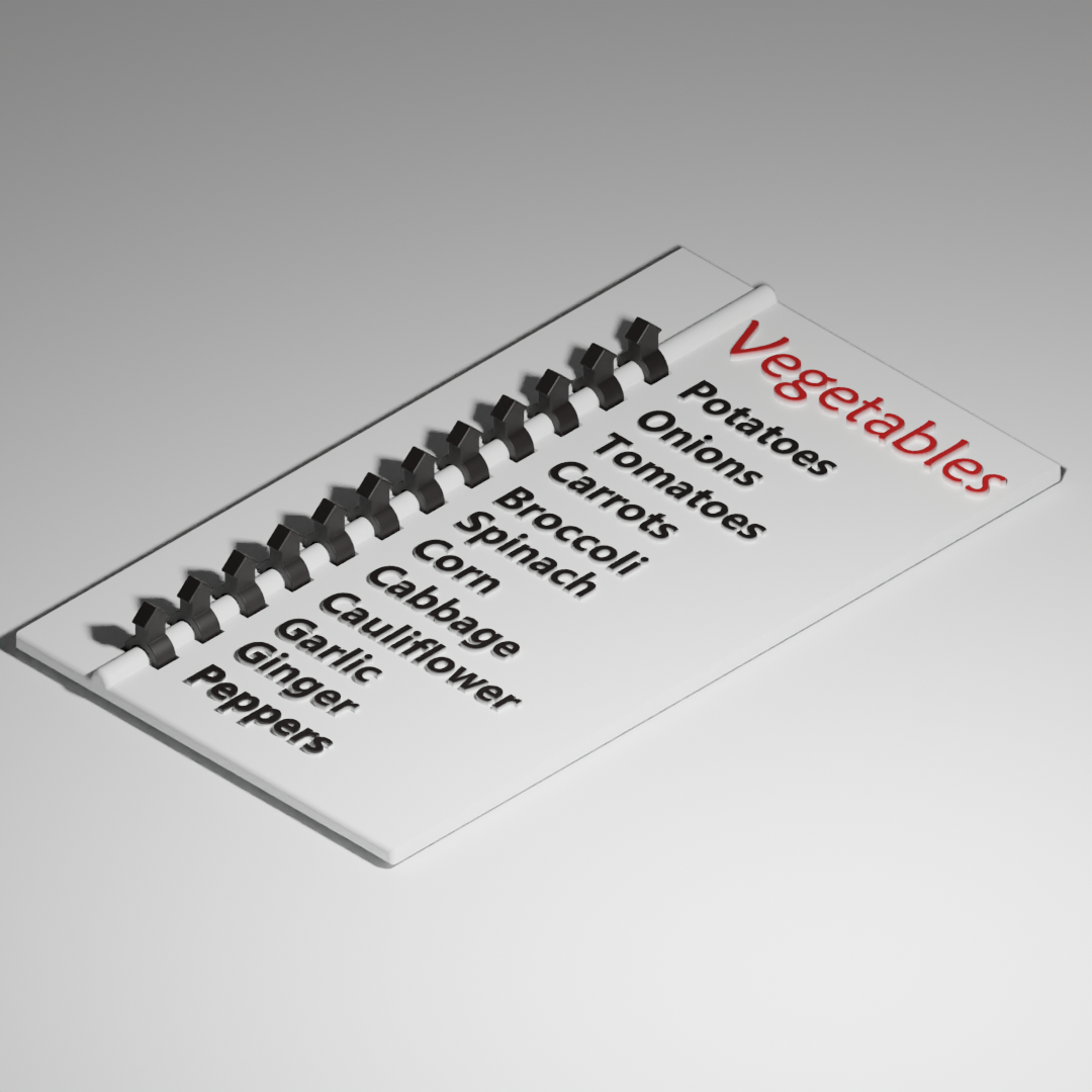 CheckList - Vegetable