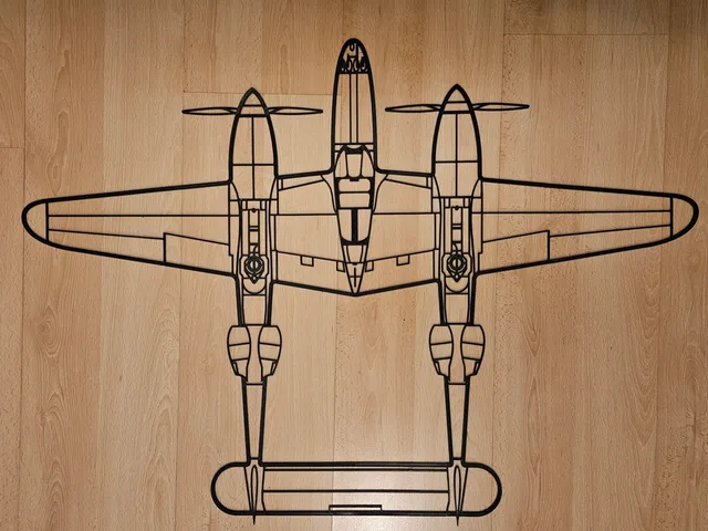 P38 Lightning Wallart (Large)