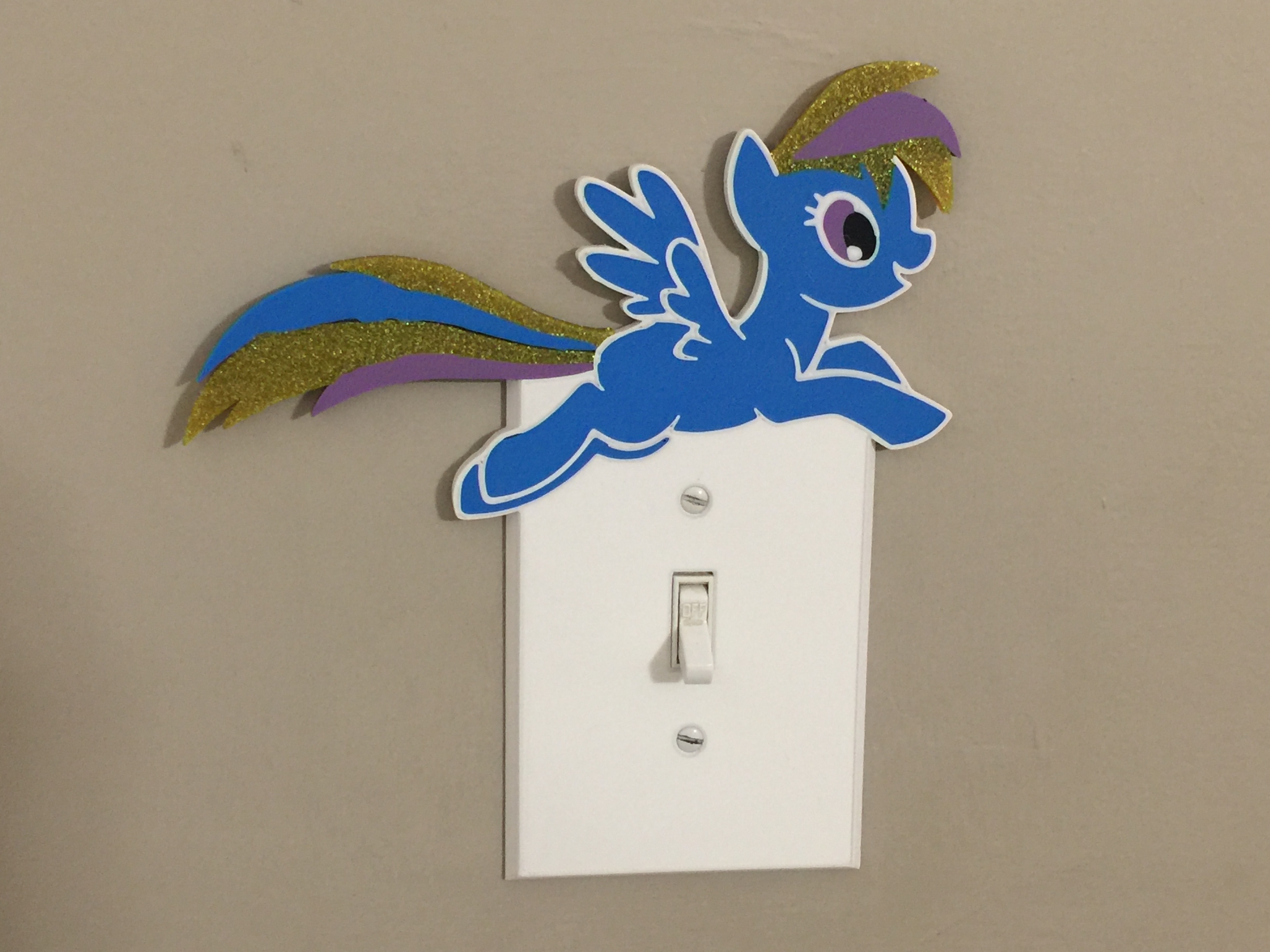 Rainbow Dash Light Switch Cover by StarLabs3D | Download free STL model |  Printables.com