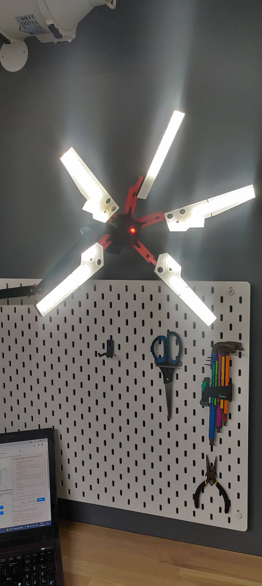 Desk Stranding IKEA Skadis mount by maciek18339 Download free STL