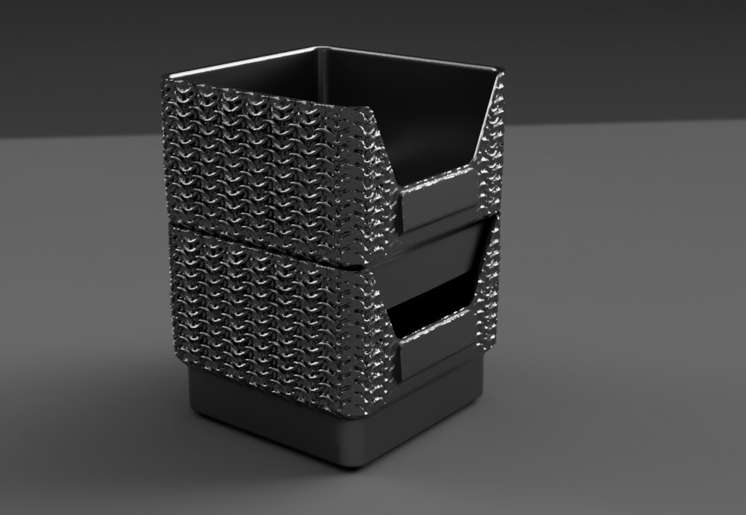 Stackable organizer boxes with unique textures — miniatura 7