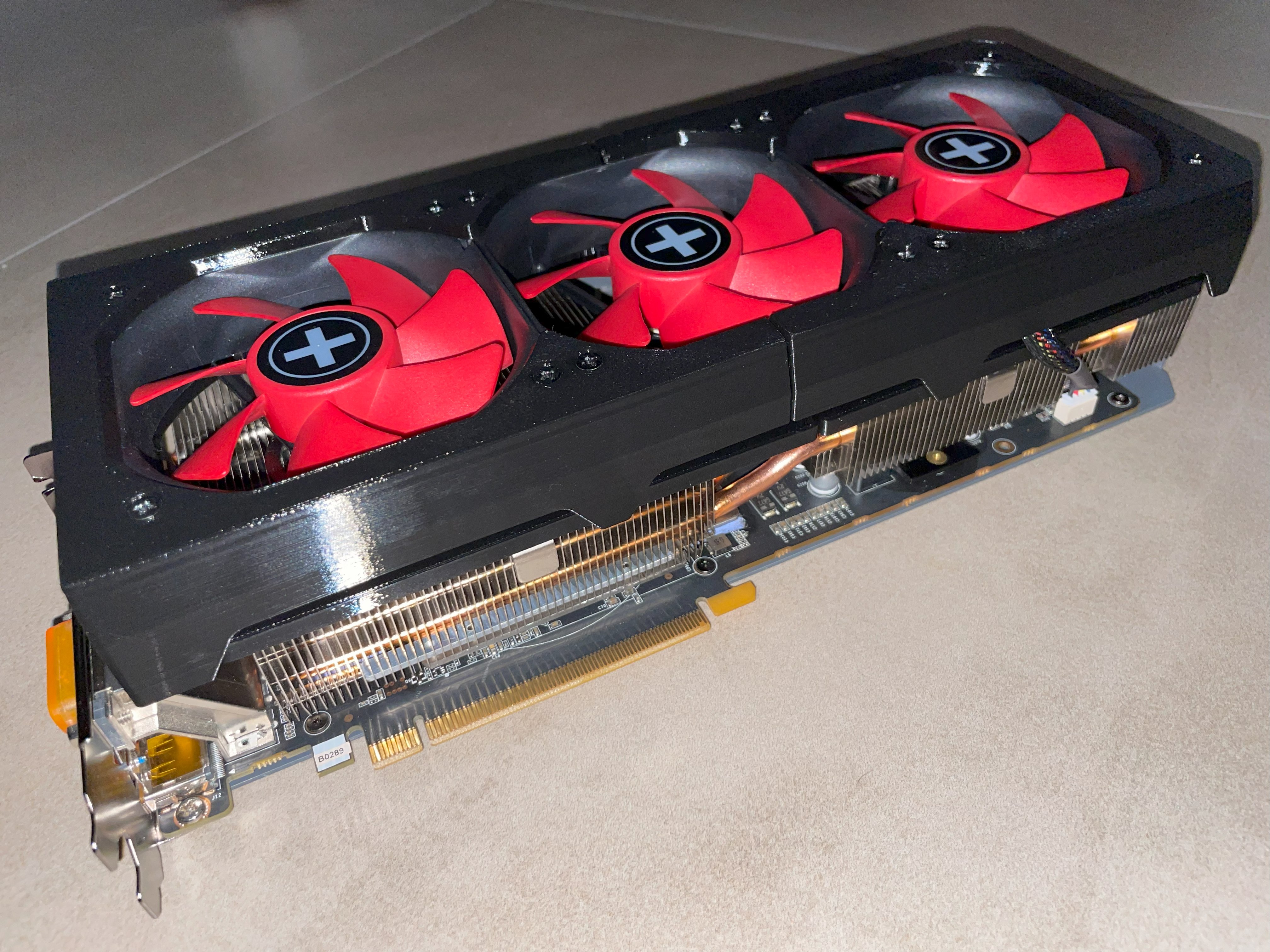 Custom 92mm fan conversion kit for ZOTAC graphic cards by Jeanlucpica