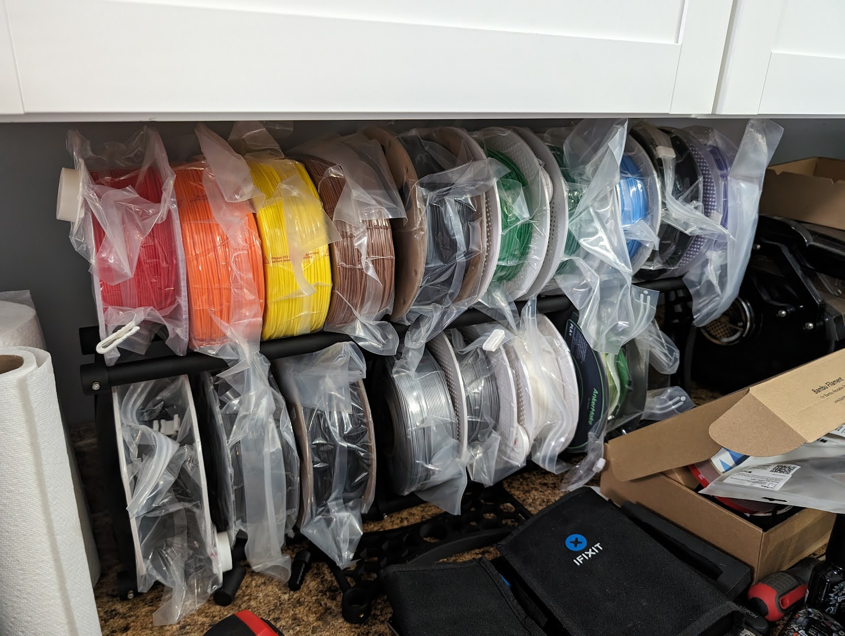 Filament Spool Rack by Shenaniganz | Download free STL model ...