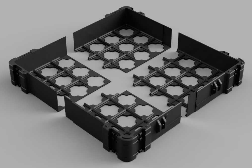 Gridfinity Storage Box Modularized Large Size on Small Printers by