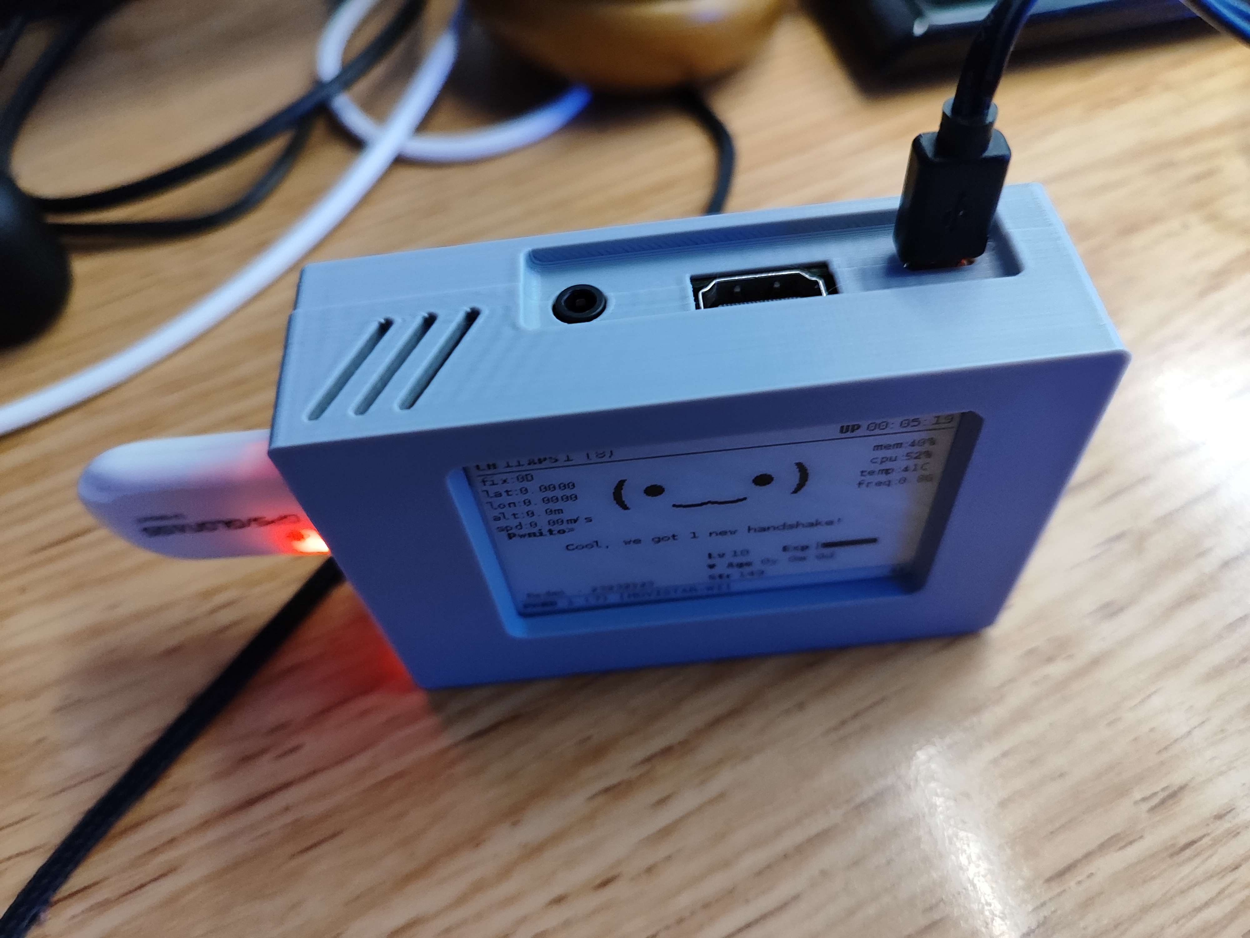 Pwnagotchi Raspberry Pi 3B and Waveshare 2.71 inch V2 HAT