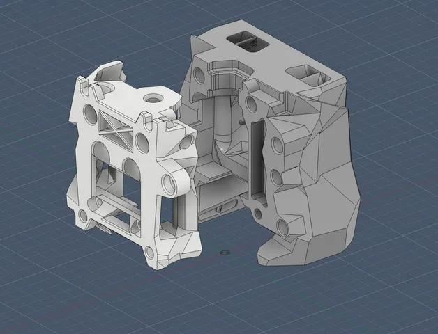 Improved Filametrix Cutter for Bambu Lab Hotend ERCFv2 Voron