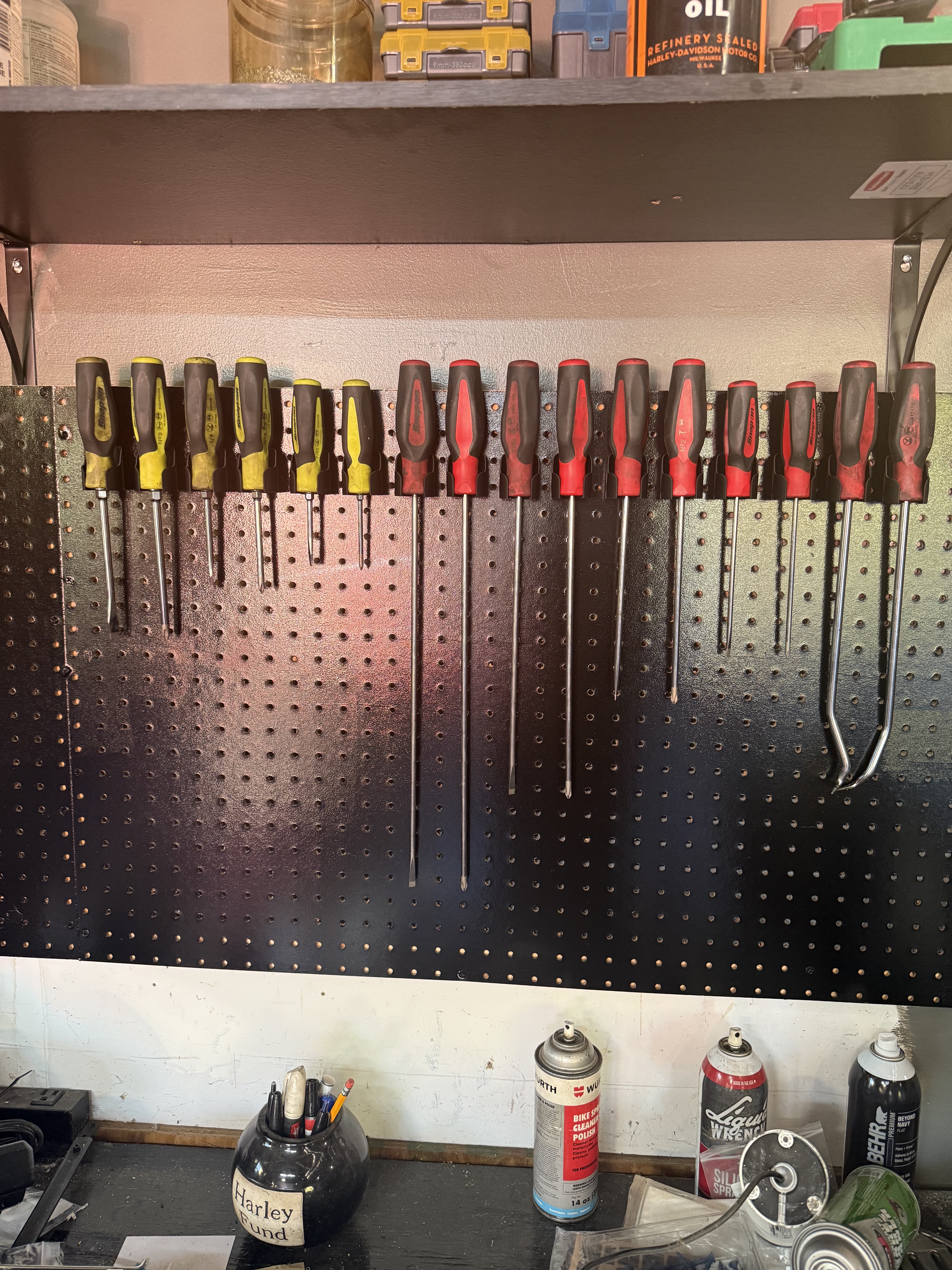 Snapon screwdriver 1in pegboard mount