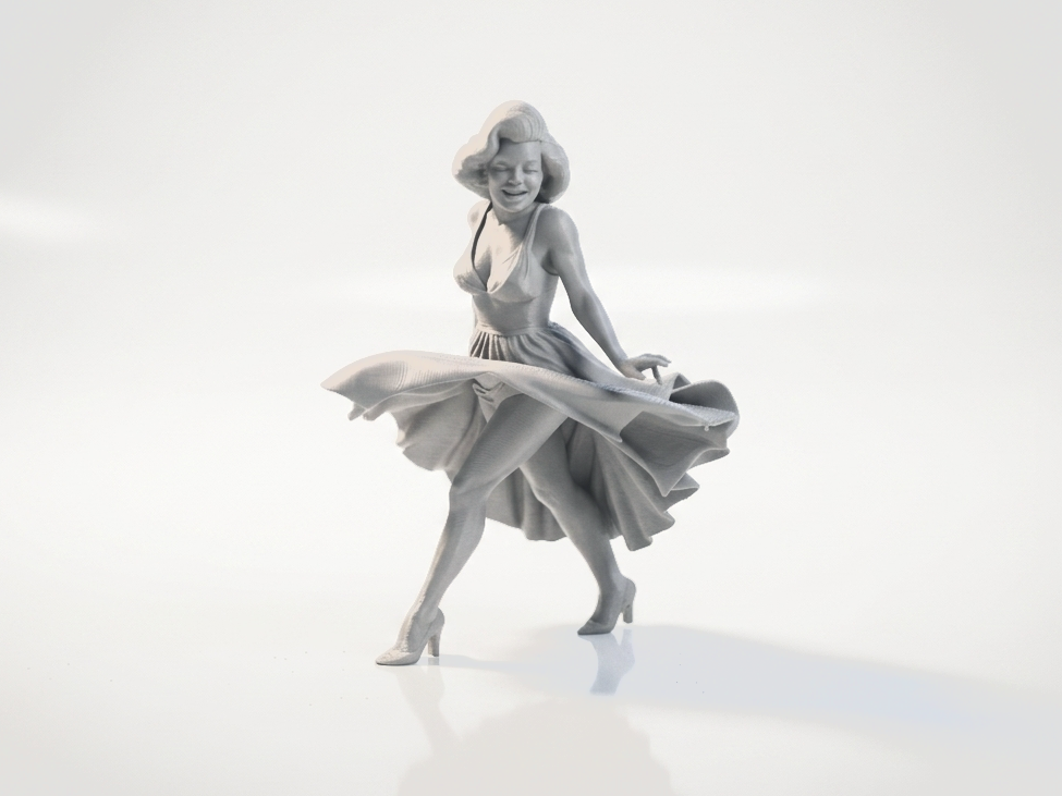 Dancing Lady Figurine Collectible 3D Printable