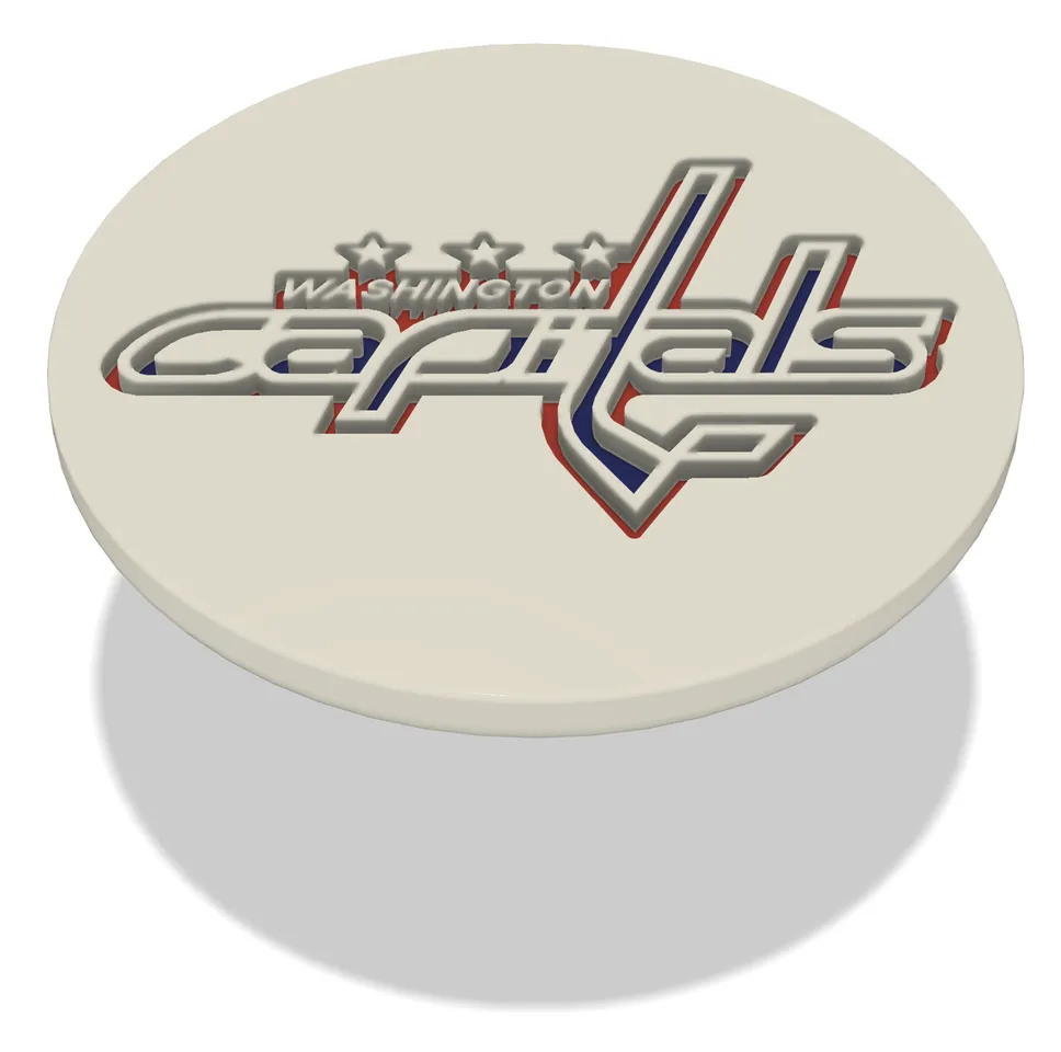 Golf - Golf Ball Marker - NHL - Metropolitan - Washington Capitals by Peter  C | Download free STL model | Printables.com, image size:968x960