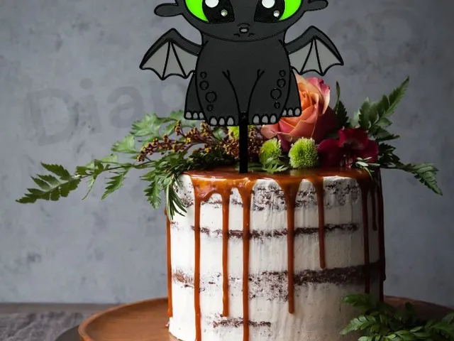 Toothless - Cake Topper - How to Train Your Dragon - Bezzubka