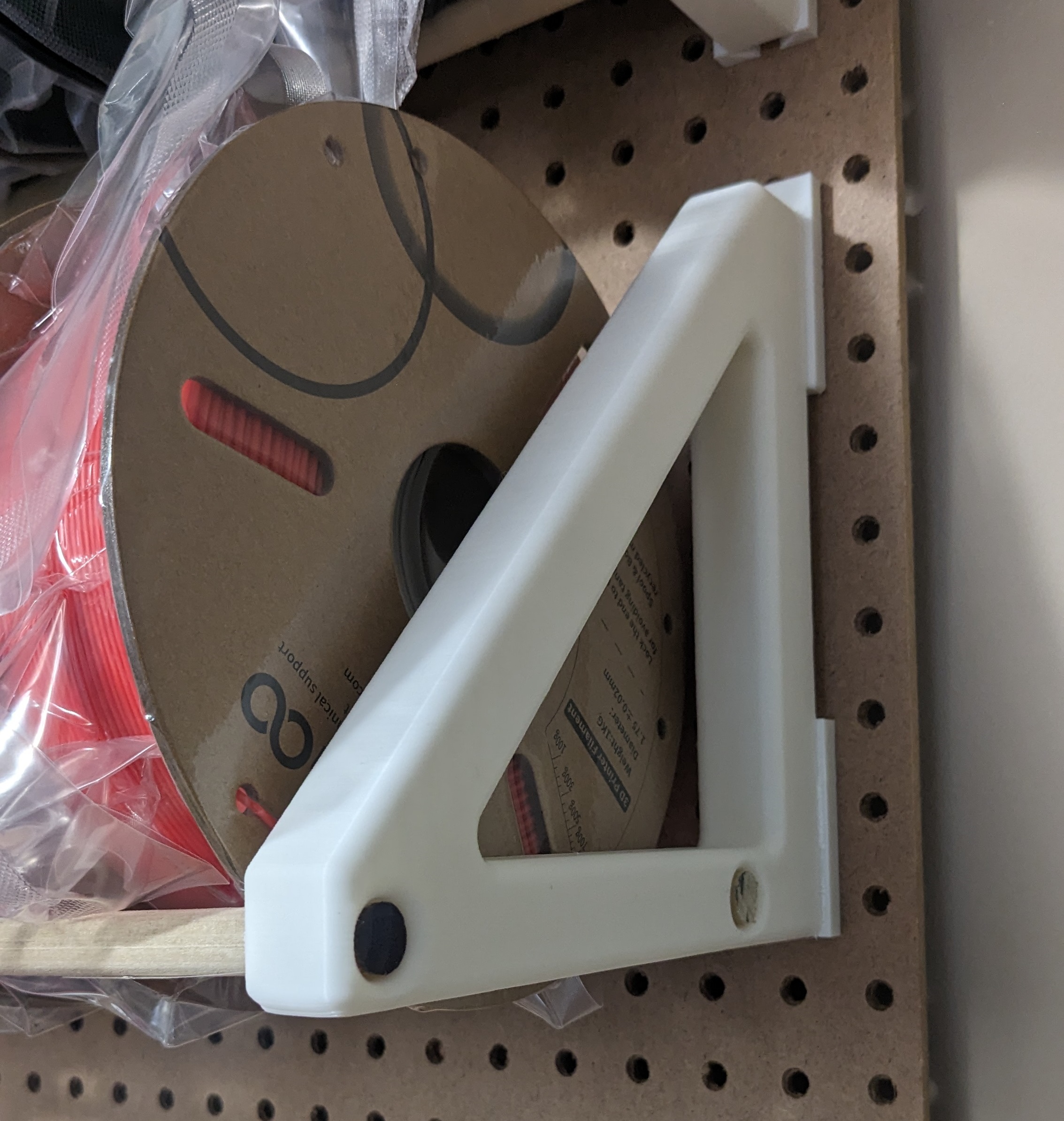Sy's peglock - filament spool rack 3D model thumbnail