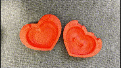 Heart-shaped ring box