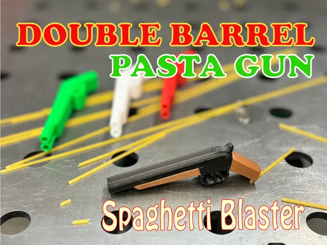 Double Barrel Pasta Gun - Spaghetti Blaster