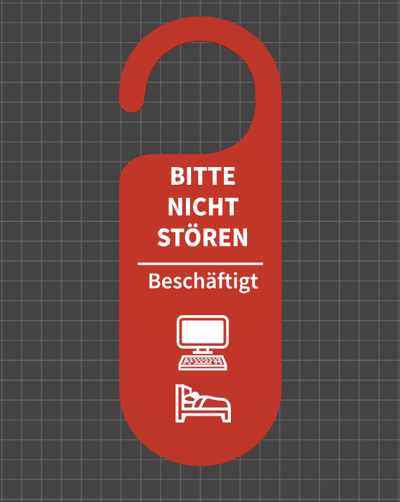 Türschild - Bitte nicht stören