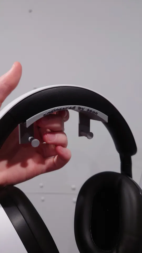 Command Strip Headphone Hanger by Sean Curtin Download free STL