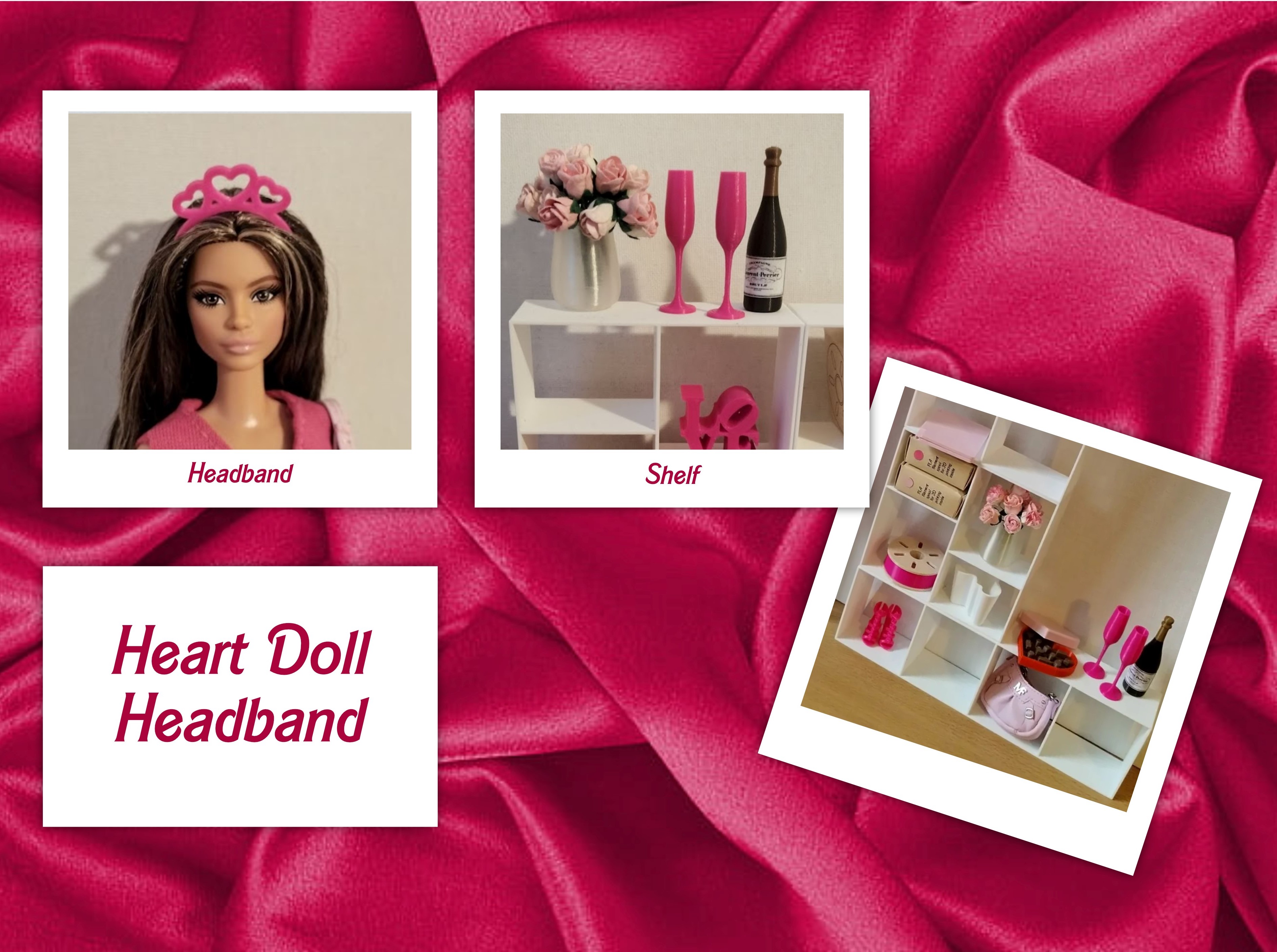 Mini Shelf System and Heart Doll Headband